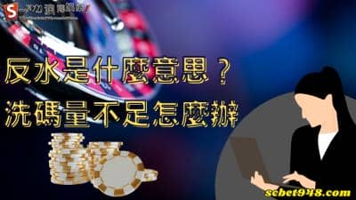 反水是什麼意思?娛樂城賭博洗碼量不足怎麼辦?返水須知