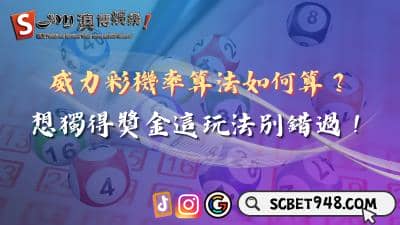 威力ㄘㄞ機率算法如何算？想獨得獎金這玩法別錯過！