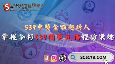 539中獎金額超誘人!掌握今彩539開獎現場直播體驗樂趣!