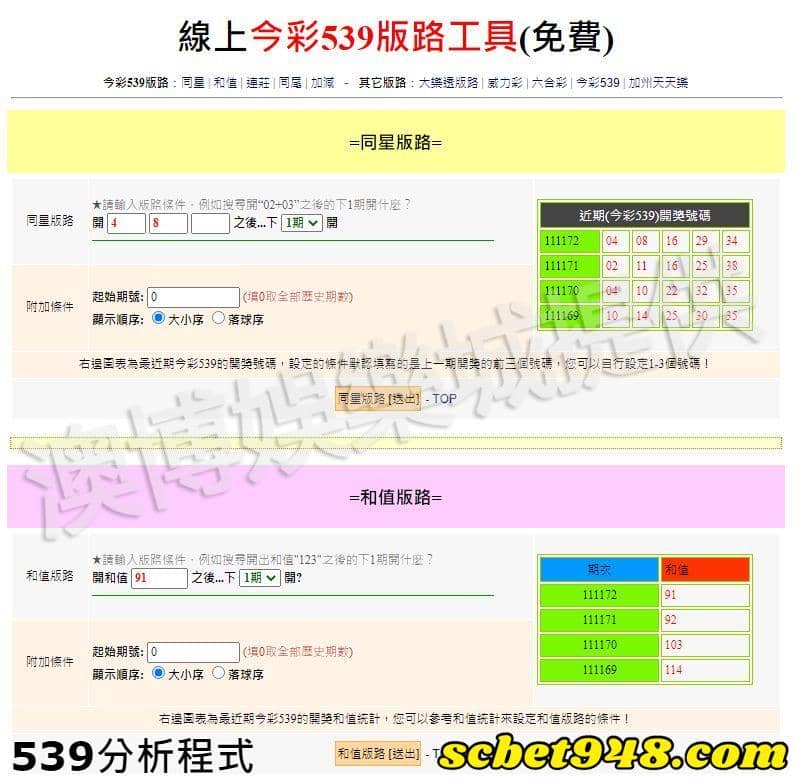539分析程式