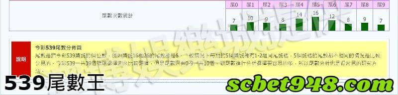539尾數王