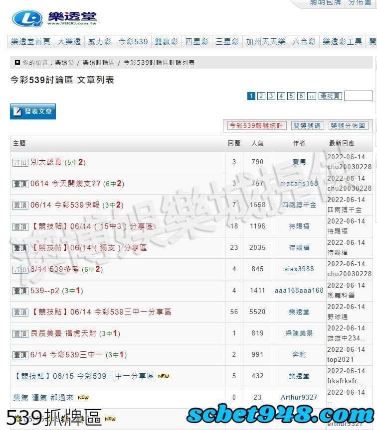 539抓牌區