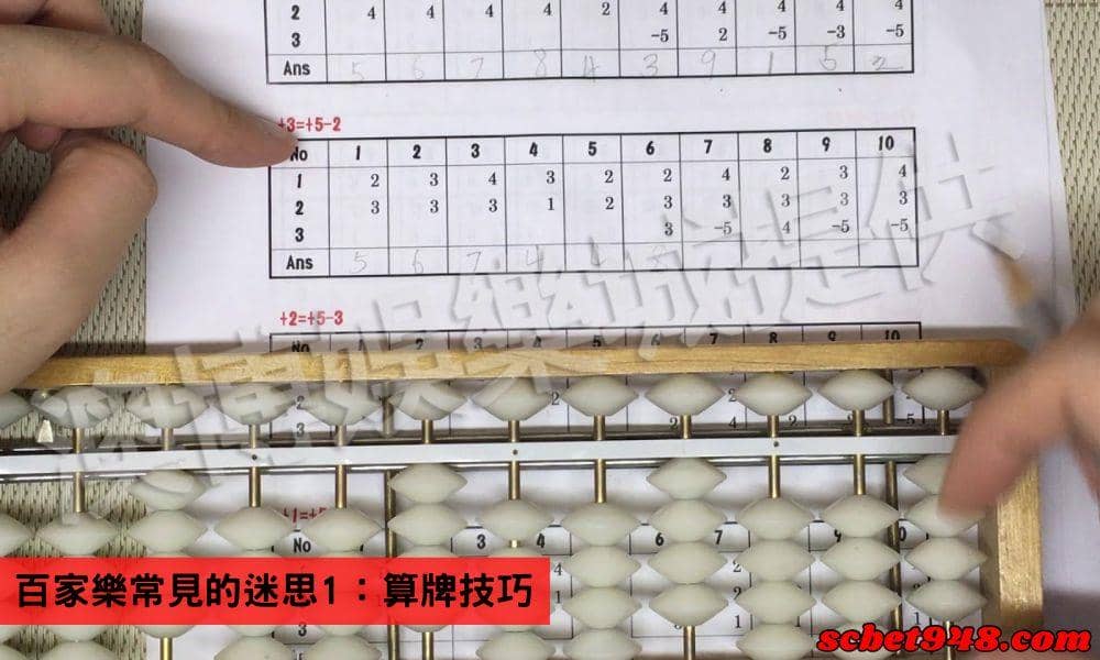 百家樂常見的迷思1：算牌技巧