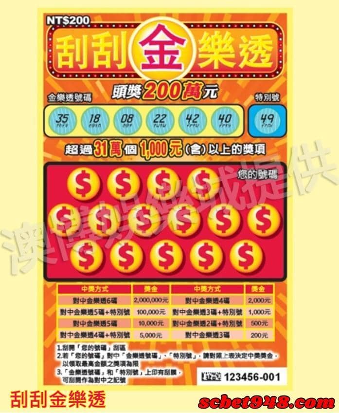 刮刮金樂透